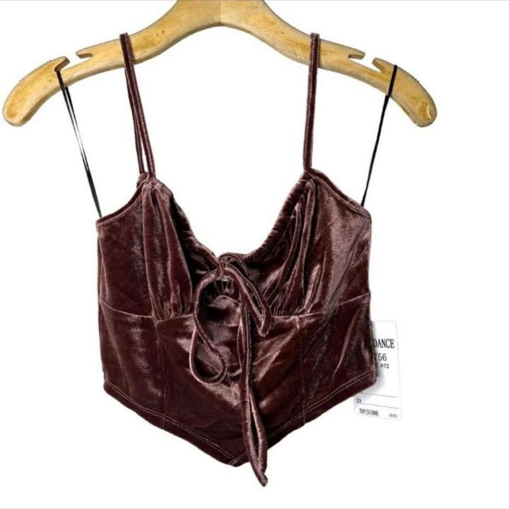 🆕Velvet Mauve Cami Crop Top~Size S - Picture 6 of 8